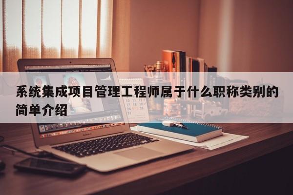 系统集成项目管理工程师属于什么职称类别的简单介绍